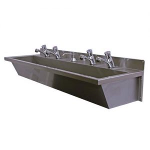 Máng Rửa Tay Inox Công Nghiệp Gắn Tường