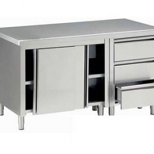 Tủ Inox Có Hộc Kéo